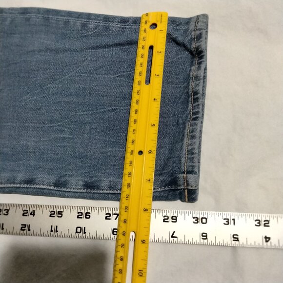 H&M Straight Regular Fit Coupe Droite Standard Denim Jeans Blue Men 32x30 - Picture 5 of 8